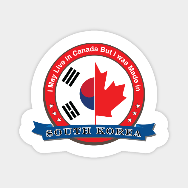 South Korea Canadian Magnet by Estudio3e