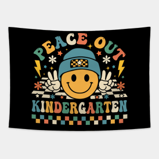 Peace Out Kindergarten Funny Last Day of School Tapestry