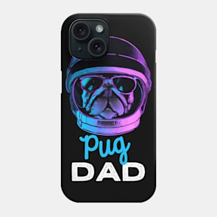 Pug Dad Synthwave Dog Owner Pugs Dog Father Phone Case