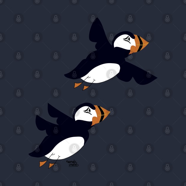 Arctic Animal - Puffins by Aurealis