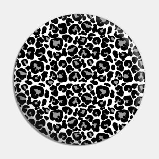 White Leopard Print Pin