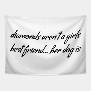 Dog Best Friend Women's Shirt - Fun & Quirky Dog Lover Tee, Statement Apparel - Ideal Gift for Her, Pet Enthusiast Fashion Tapestry