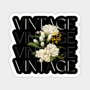 Flower vintage love Magnet