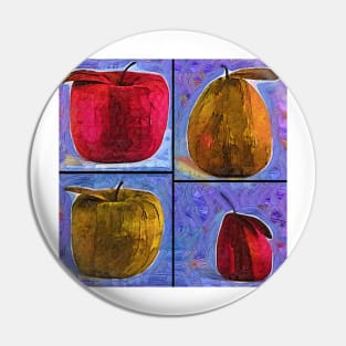 Four Square Fruit Pin