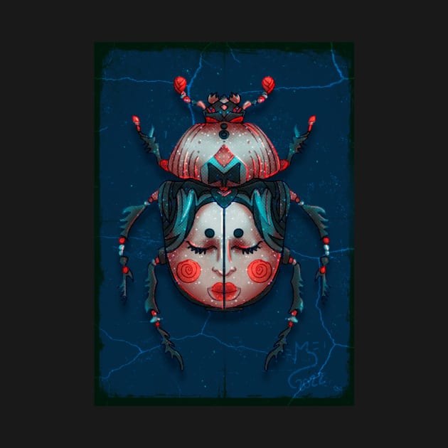 Surreal Insects - Geisha by Milena Deneno Art