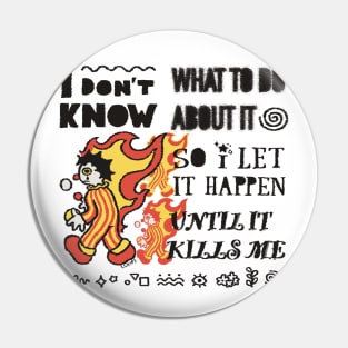 Clown on Fire Pin