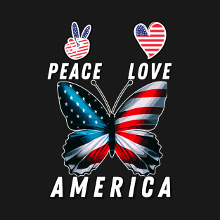 Peace, Love, America T-Shirt