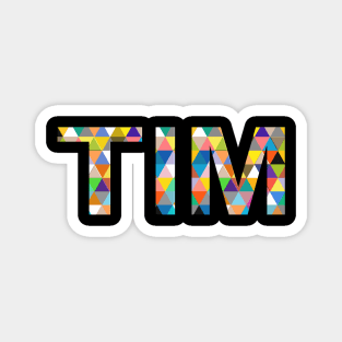 Tim, name, typography Magnet