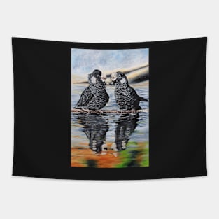 Black Cockatoo Bliss Tapestry