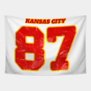 Kansas City 87 Number Swifties Football Tapestry