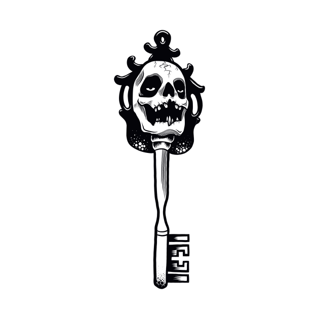 Skull key by Adorline