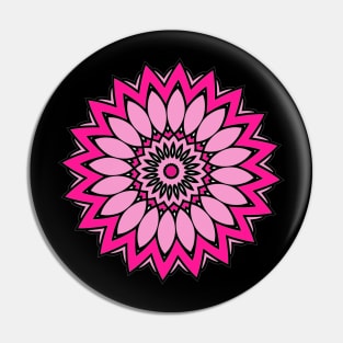 Pink Kaleidoscope Pin