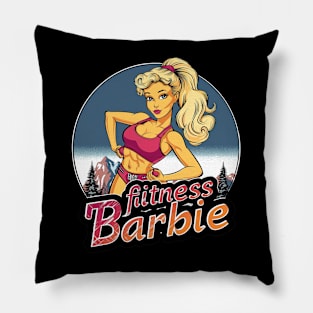 Fitness Barbie Vintage Graphic T-shirt 04 Pillow