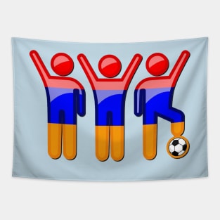 Soccer Players Tapestry