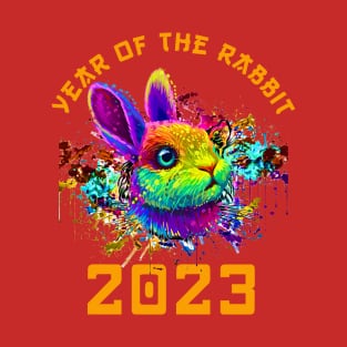 Chinese New Year 2023 Year of the Rabbit Horoscope Pop Art T-Shirt