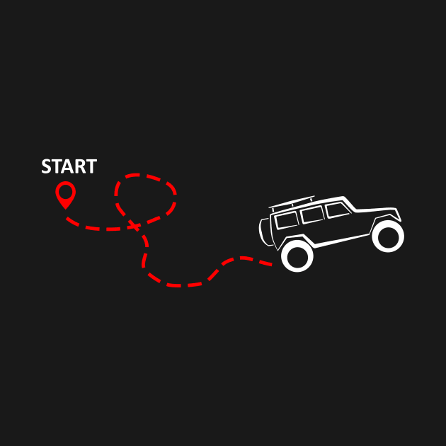 Start you journey - offroad (dark) by MikeDrago