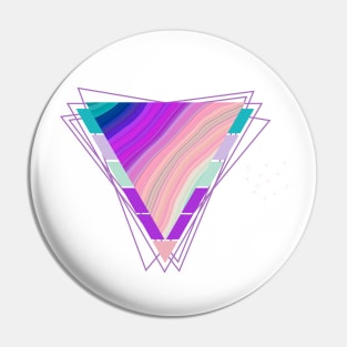 Abstract triangles Pin