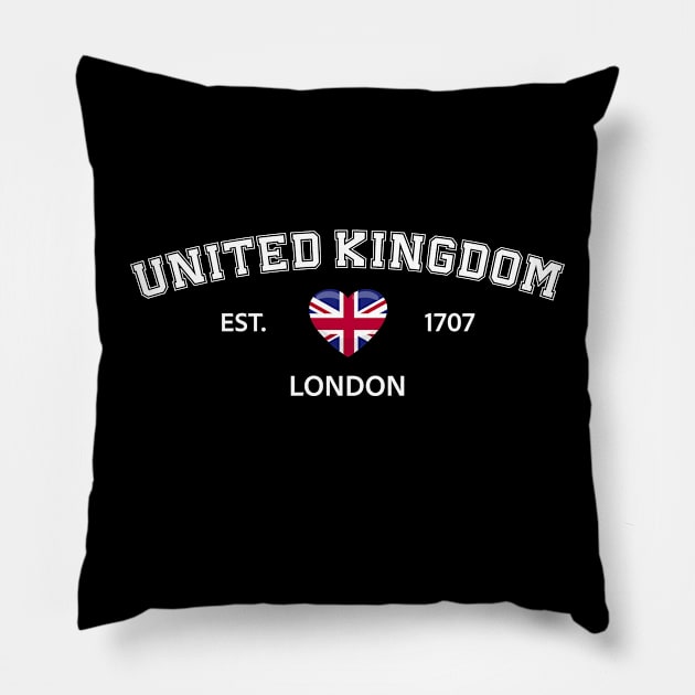 United Kingdom Pillow by SunburstGeo