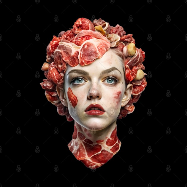 Raw Meat Lover Woman Carnivore by Ravenglow