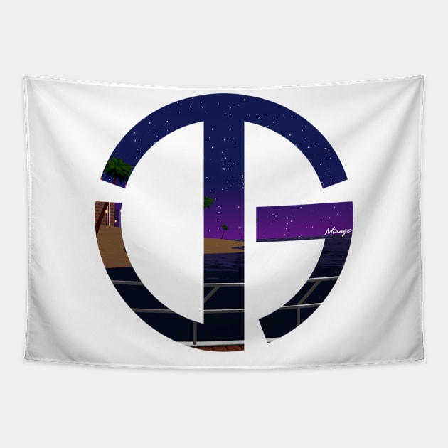 Mirage TJG Logo Tapestry by The Jupiter Gallery