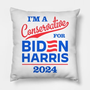 I'm a Conservative For Biden 2024 Pillow