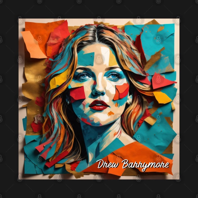 Drew Barrymore // Paper Art by Otmr Draws