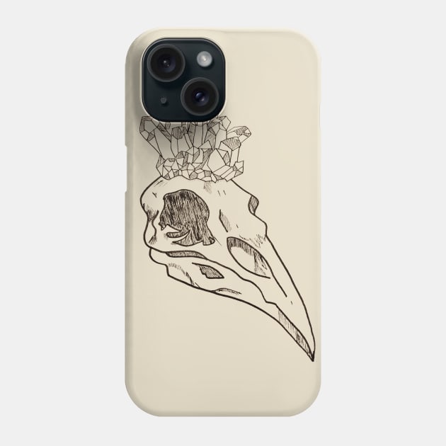 Crystal Crow Crown Phone Case by MyOwnFairytale