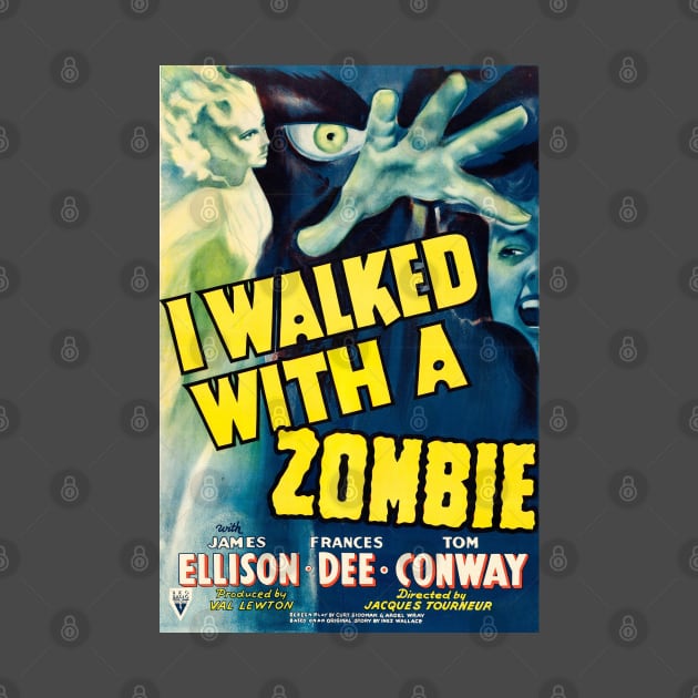 I Walked With a Zombie Movie Poster by MovieFunTime