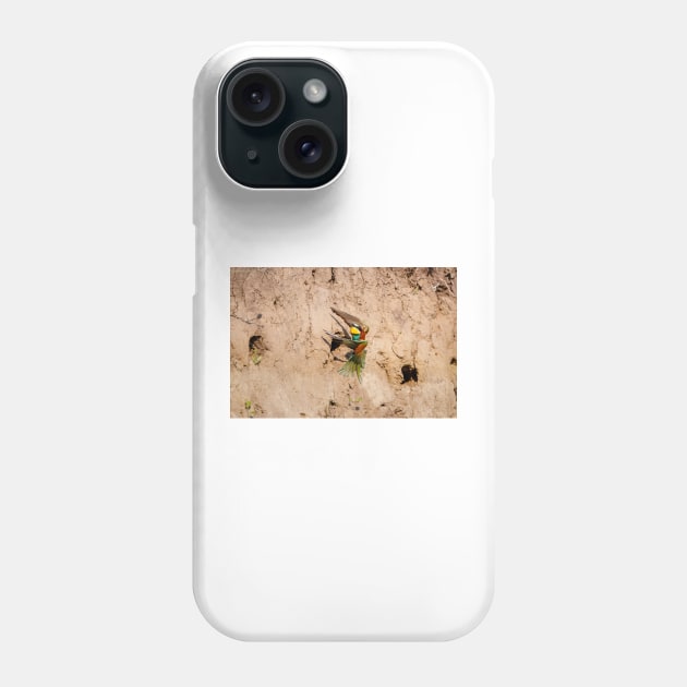 European bee-eater (Merops apiaster) Phone Case by GrahamPrentice