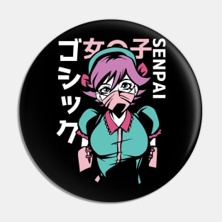 PASTEL GOTH ANIME GIRL Pin