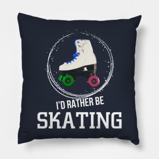 Retro Rollerskater Skater Pillow