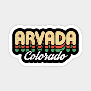 Retro Arvada Colorado Magnet