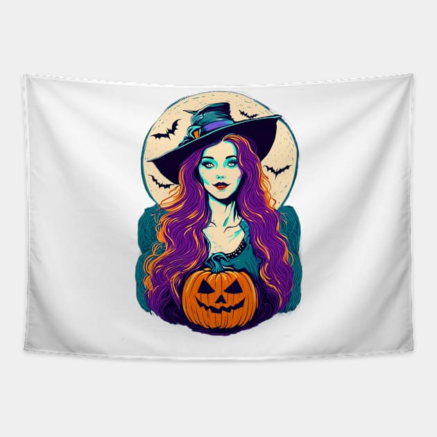 Halloween Witches Tapestry by osmansargin