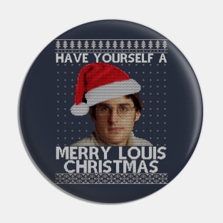 Merry Louis Christmas Theroux Pin