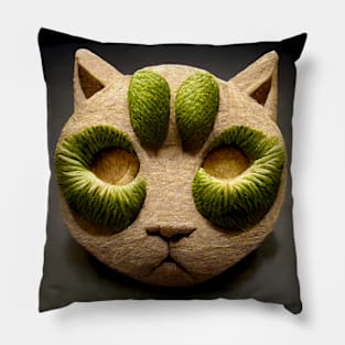 Kiwi Cat Pillow