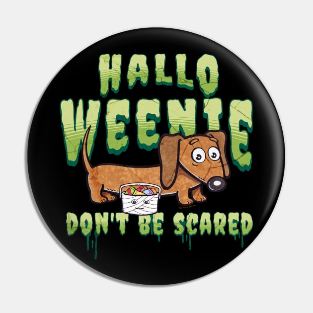 Hallo Weenie Dachshund Halloween Pin by Danny Gordon Art