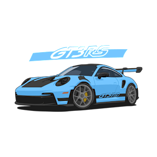 Car 911 gt3 rs light blue T-Shirt