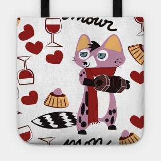 Genet-cats in love Valentines #3 Tote