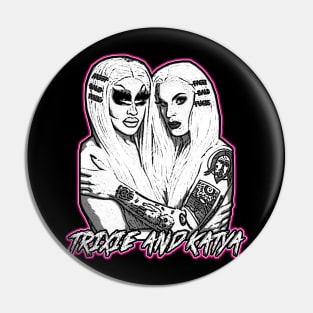 Black Metal Trixie And Katya Pin