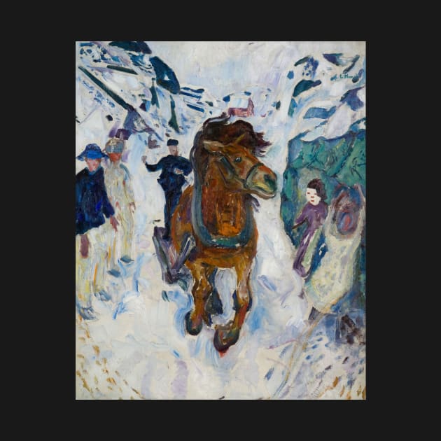 Galloping Horse by Edvard Munch by Classic Art Stall