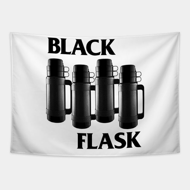 Black Flask - Black Flag Parody Design Tribute Tapestry by DankFutura