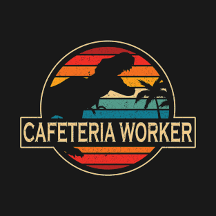 Cafeteria Worker Dinosaur T-Shirt