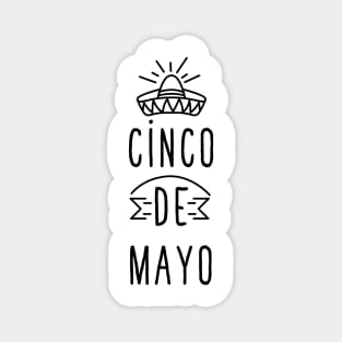 Happy Cinco De Mayo Minimalist Art Magnet