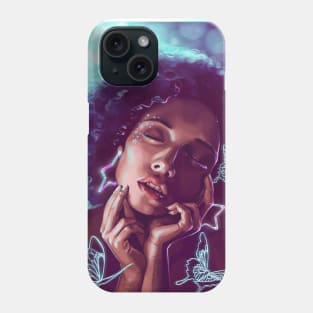 Glowing Butterfly Lady Phone Case