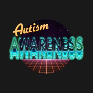 autism awarness retrowave T-Shirt