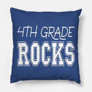 4th Grade Rocks Pillow