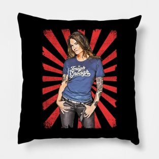 Lita Wrestling Vintage Fan Art Pillow