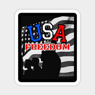 USA mean Freedom Magnet