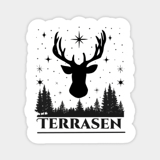 Terrasen deer and star design Magnet