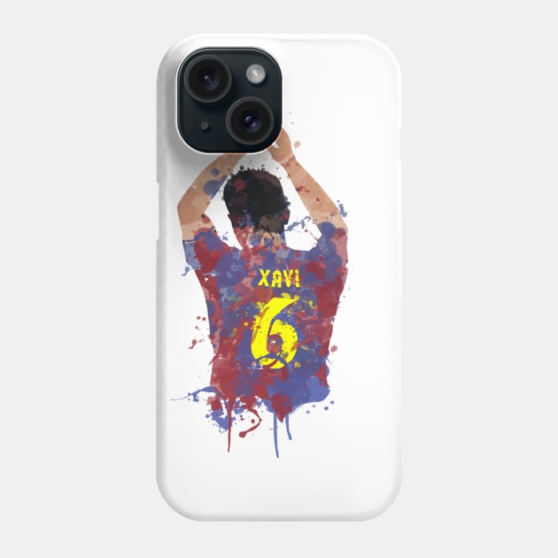 Xavi - Barcelona Legend Phone Case by FootballArcade